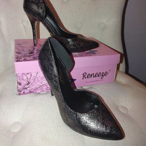 Snake Skin Stiletto Pumps